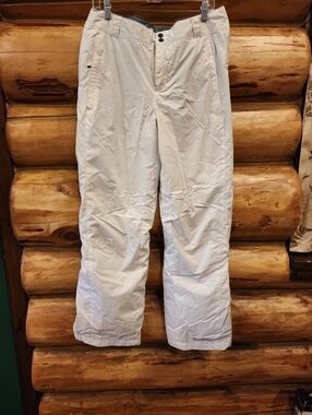 Womens White Columbia Insulated Snow Pants